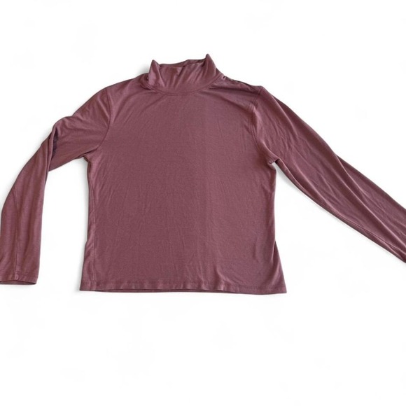 Jones New York Women's Petite Medium Stretch Mock Neck Top – Dusty Pink - Picture 1 of 4